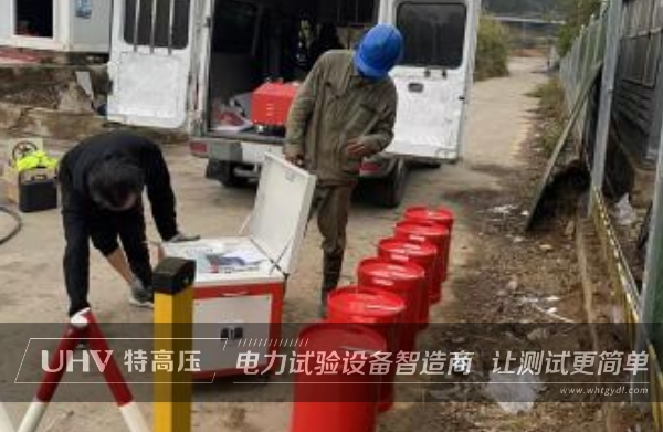 武漢特高壓售后服務團隊赴現場，完成鄂州變電站電纜絕緣耐壓試驗！(圖1)